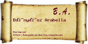 Bányász Arabella névjegykártya